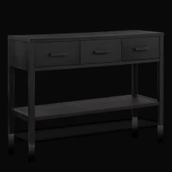 Bouclair Black Veneer 3-Drawer Console* Furniture Accessories|Consoles