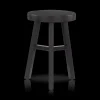 Bouclair Black Wood Stool* Bathroom Furniture