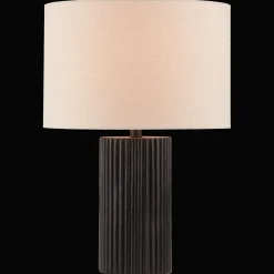 Bouclair Black Wood Table Lamp* Table Lamps