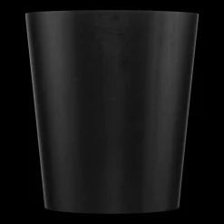 Bouclair Black Wood Waste Bin* Storage Baskets & Hampers|Storage & Baskets