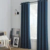Bouclair Blue Chita Blackout Curtain* Sheer Curtains & Window Sheer Panels|Blackout Window Curtains
