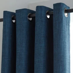 Bouclair Blue Chita Blackout Curtain* Sheer Curtains & Window Sheer Panels|Blackout Window Curtains