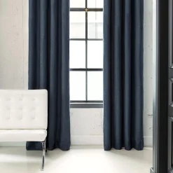 Bouclair Blue Darja Blackout Curtain* Sheer Curtains & Window Sheer Panels|Blackout Window Curtains