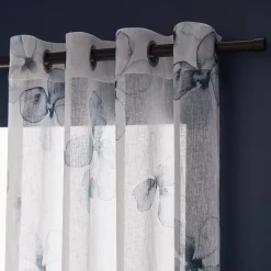 Bouclair Blue Nima Sheer Curtain* Sheer Curtains & Window Sheer Panels