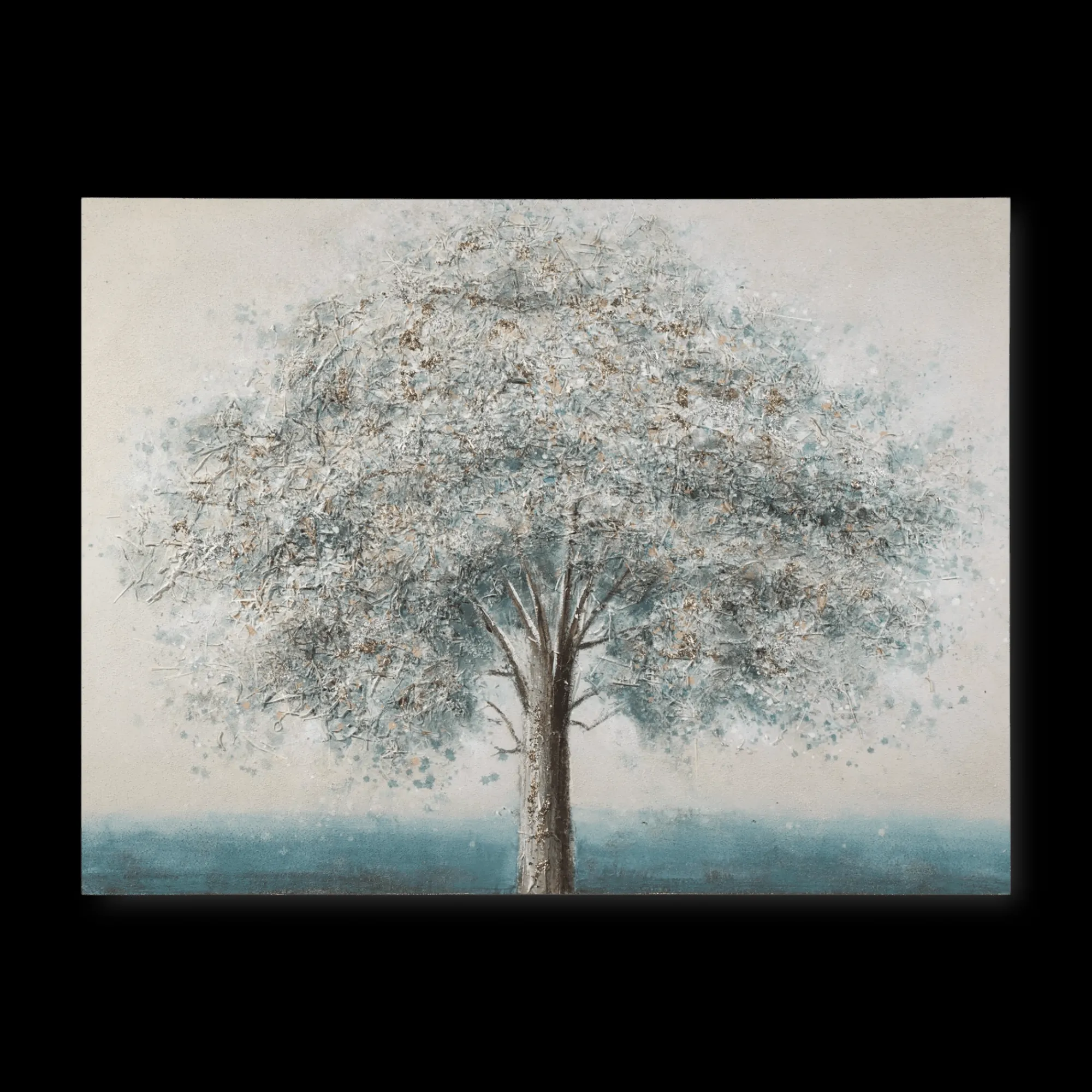 Bouclair Blue Tree Oil Painting* Oil Paintings
