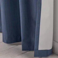 Bouclair Blue Vence Blackout Curtain with Hidden Back Tab* Sheer Curtains & Window Sheer Panels|Blackout Window Curtains