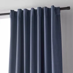 Bouclair Blue Vence Blackout Curtain with Hidden Back Tab* Sheer Curtains & Window Sheer Panels|Blackout Window Curtains