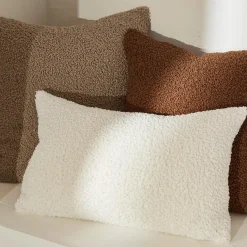 Bouclair Brown Doodle Boucle Decorative Throw Pillow* Decorative Throw Pillows