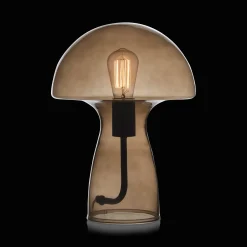 Bouclair Brown Glass Mushroom Table Lamp* Table Lamps