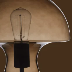Bouclair Brown Glass Mushroom Table Lamp* Table Lamps