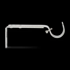 Bouclair Brushed Nickel Brackets* Curtain Rod Set Accessories|Curtain Rods