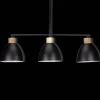 Bouclair 3-Bulb Metal and Wood Ceiling Lamp* Ceiling Lamps