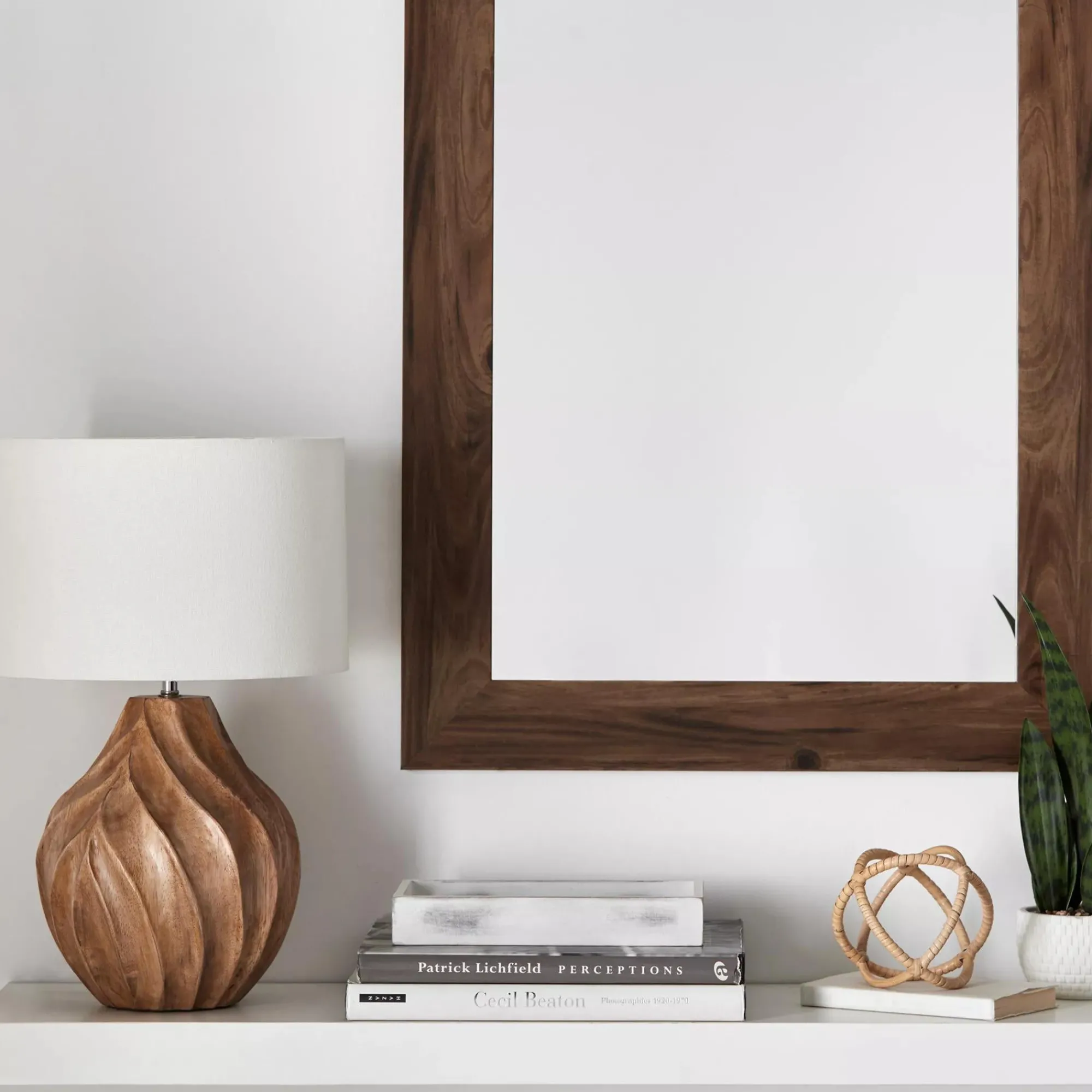 Bouclair Carved Wood Table Lamp* Table Lamps