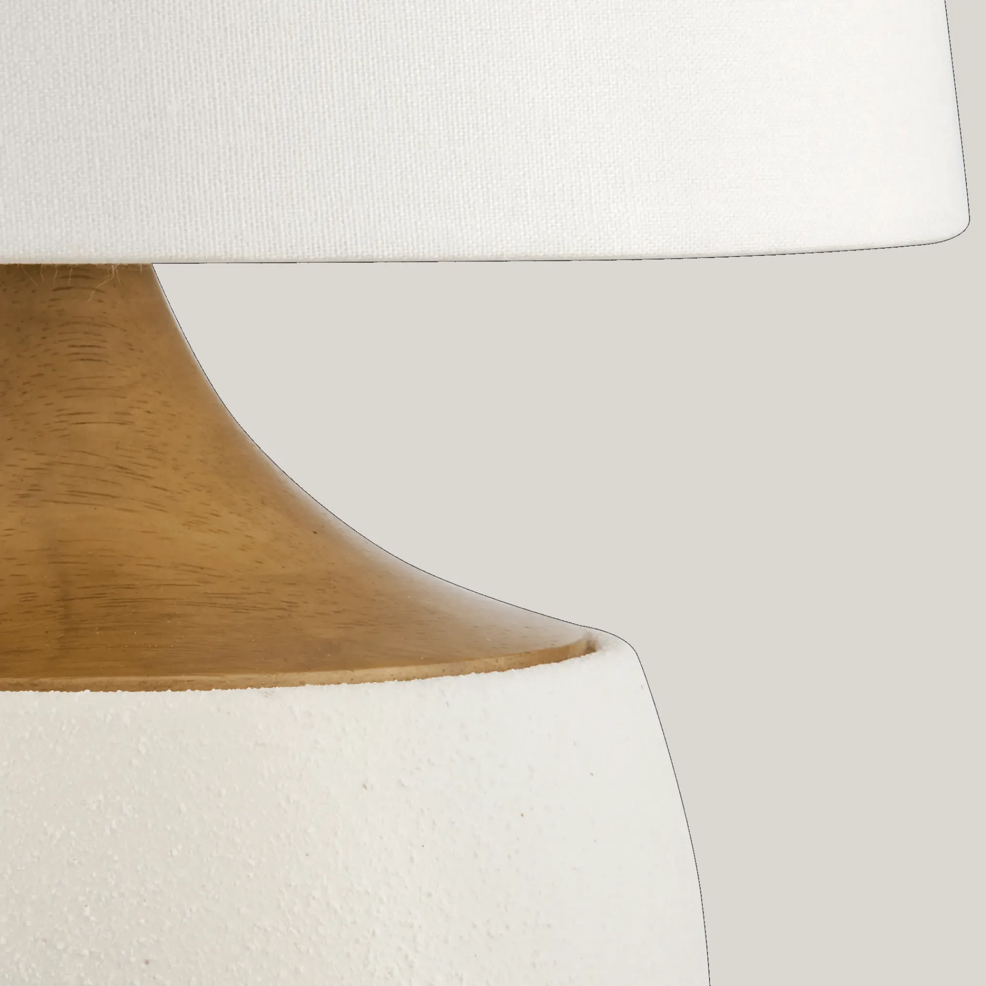 Bouclair Ceramic and Wood Table Lamp* Table Lamps