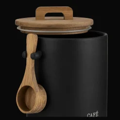 Bouclair Ceramic Coffee Jar with Spoon* Dinnerware