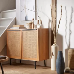 Bouclair Ceramic Floor Vase with Beaded Tassels* Modern Decorative Vases|Home Decorative Items & Objects