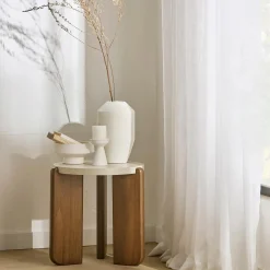 Bouclair Ceramic Pillar Holder* Home Decorative Items & Objects|Candles & Candle Stick Holders