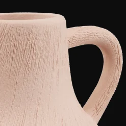 Bouclair Ceramic Red Vase with Handles* Home Decorative Items & Objects