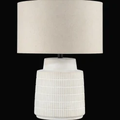 Bouclair Ceramic Ribbed Table Lamp* Table Lamps