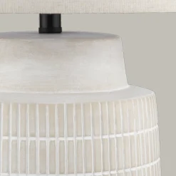 Bouclair Ceramic Ribbed Table Lamp* Table Lamps
