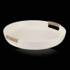 Bouclair Ceramic Tray with Rope on Handles* Home Decorative Items & Objects