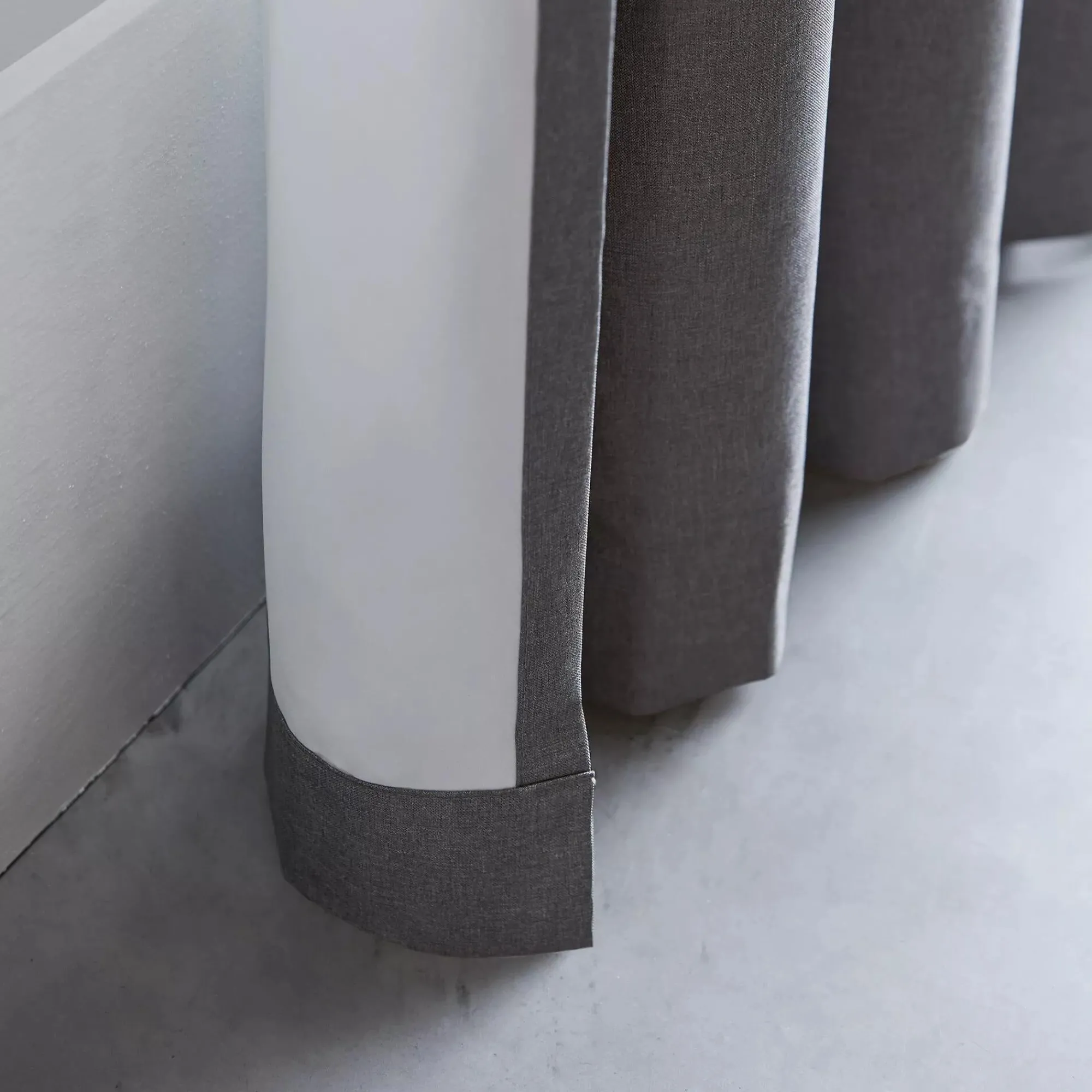 Bouclair Charcoal Chambray Blackout Curtain* Sheer Curtains & Window Sheer Panels|Blackout Window Curtains