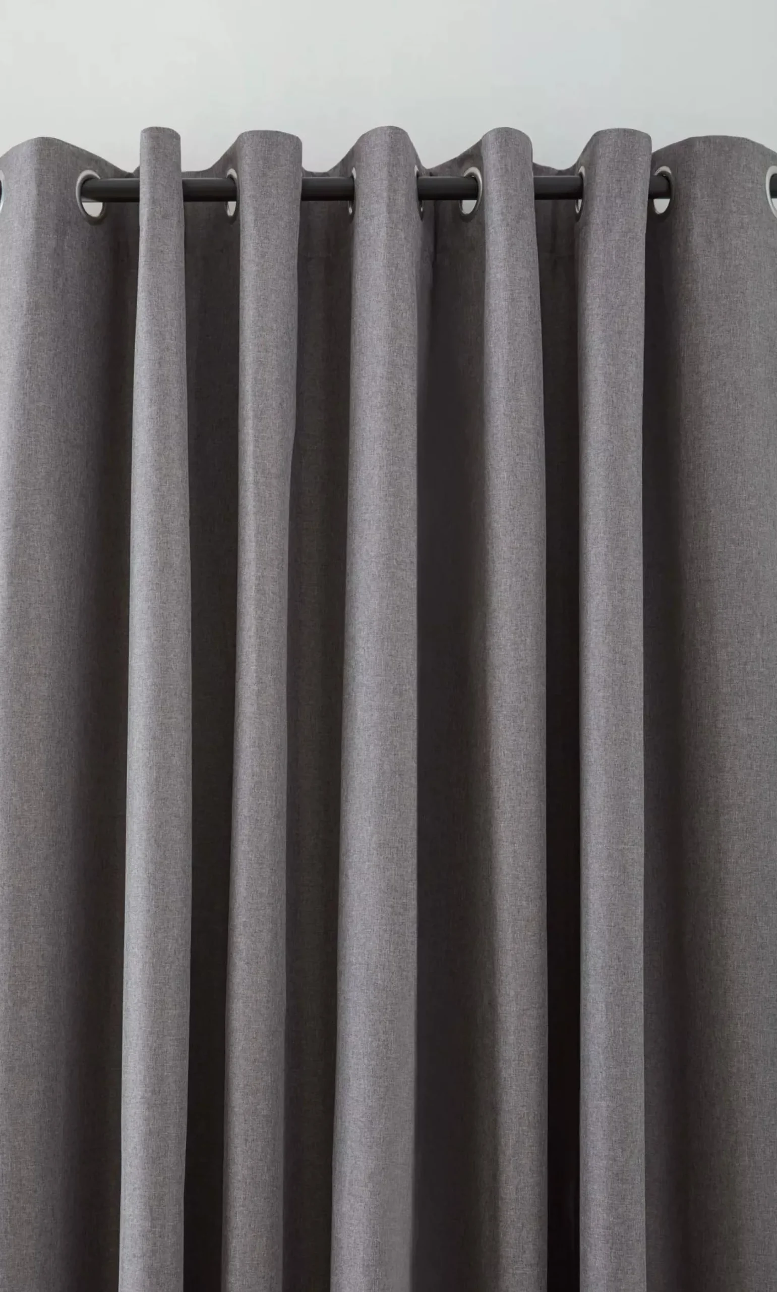 Bouclair Charcoal Chambray Blackout Curtain* Sheer Curtains & Window Sheer Panels|Blackout Window Curtains
