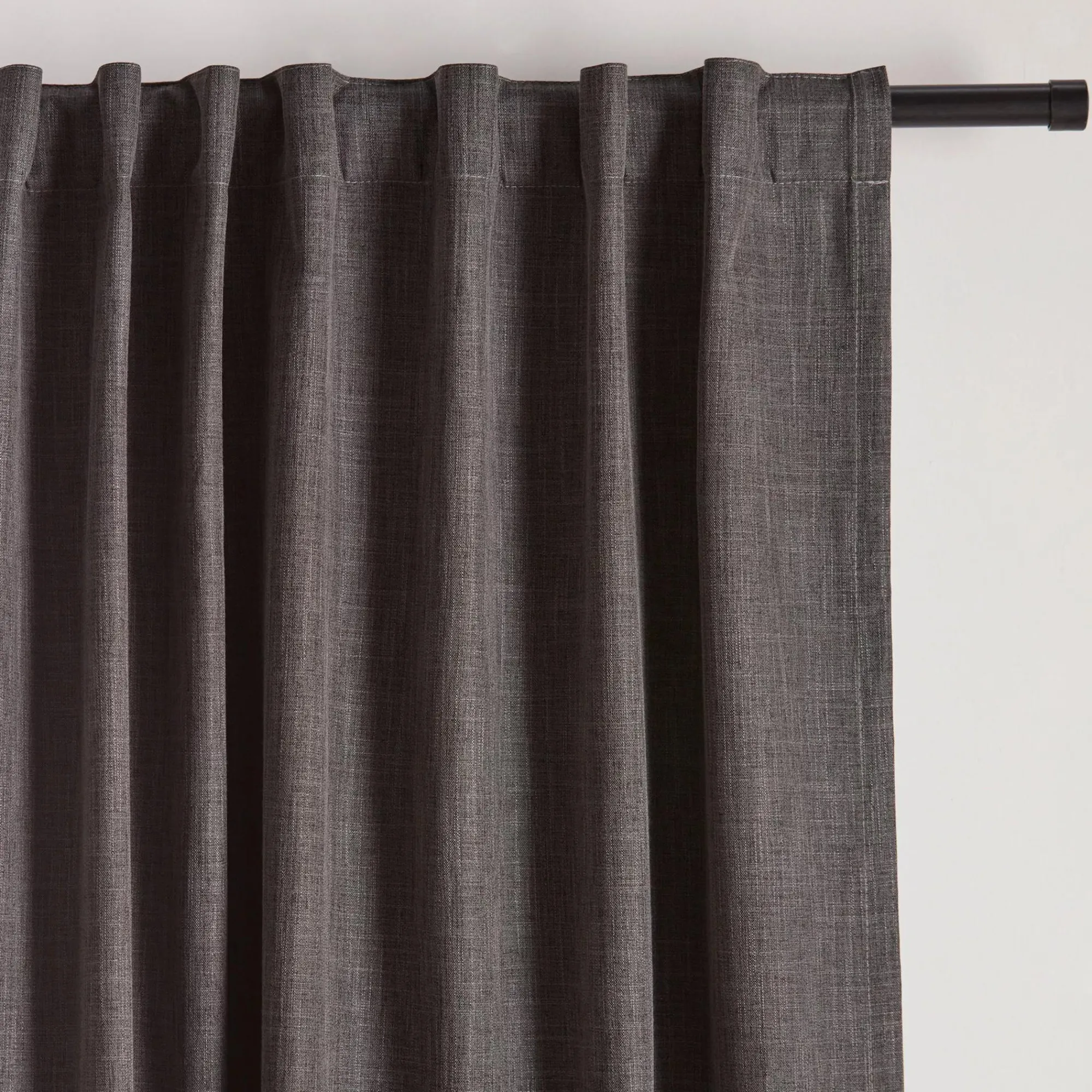 Bouclair Charcoal Chita Back Tab Blackout Curtain* Sheer Curtains & Window Sheer Panels|Blackout Window Curtains