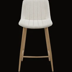 Bouclair Chita Fabric and Metal Bar Stool* Furniture Accessories|Bar & Counter Stools
