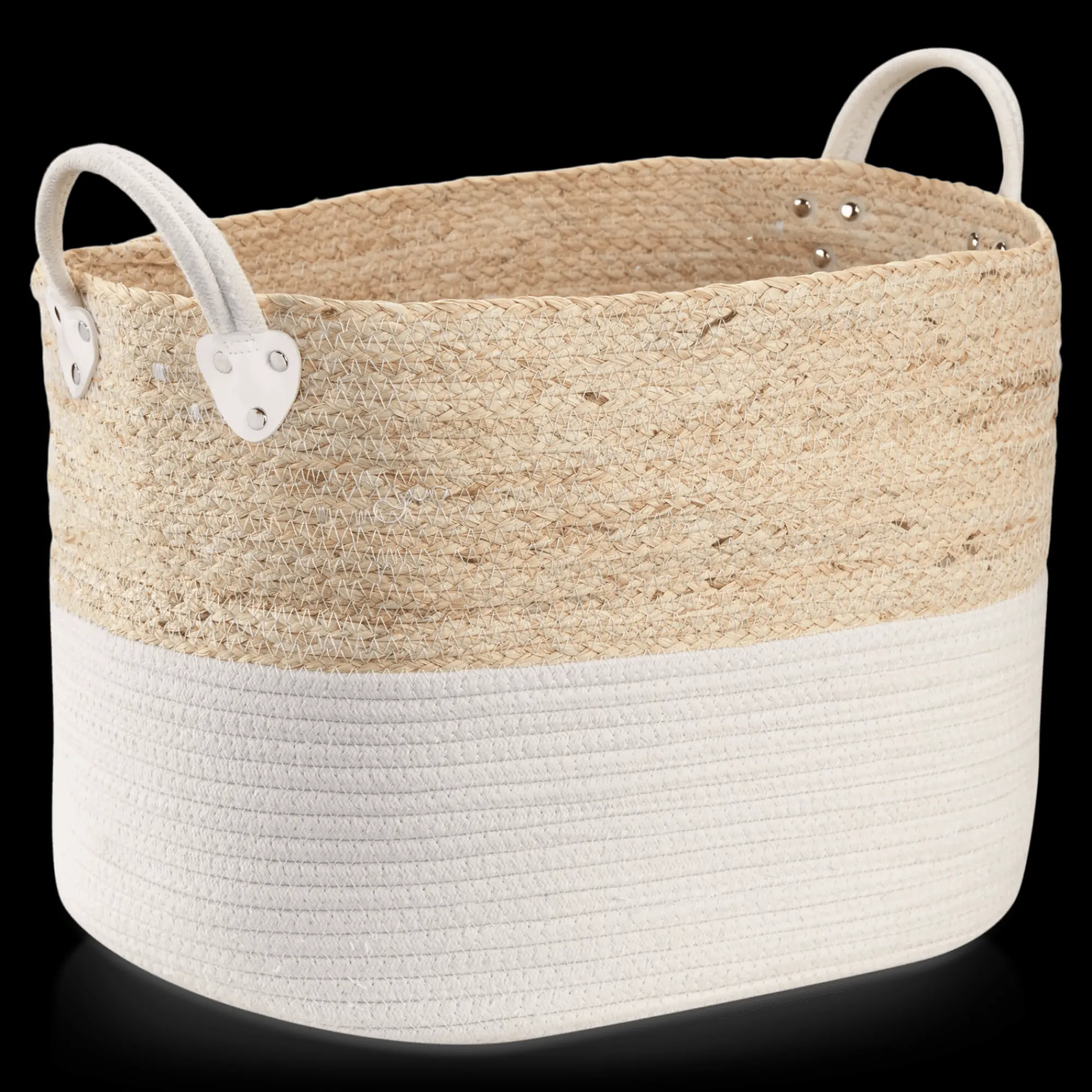 Bouclair Corn Fiber and Cotton Rope Storage Basket* Storage Baskets & Hampers|Storage & Baskets