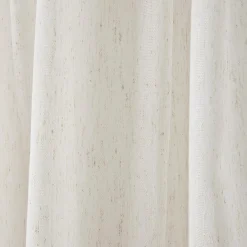 Bouclair Cream Eneca Back-Tab/Rod-Pocket Curtain* Sheer Curtains & Window Sheer Panels