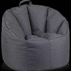 Bouclair Dark Grey Canvas Bean Bag* Junior Bedroom Furniture