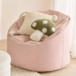 Bouclair Dark Grey Canvas Bean Bag* Junior Bedroom Furniture