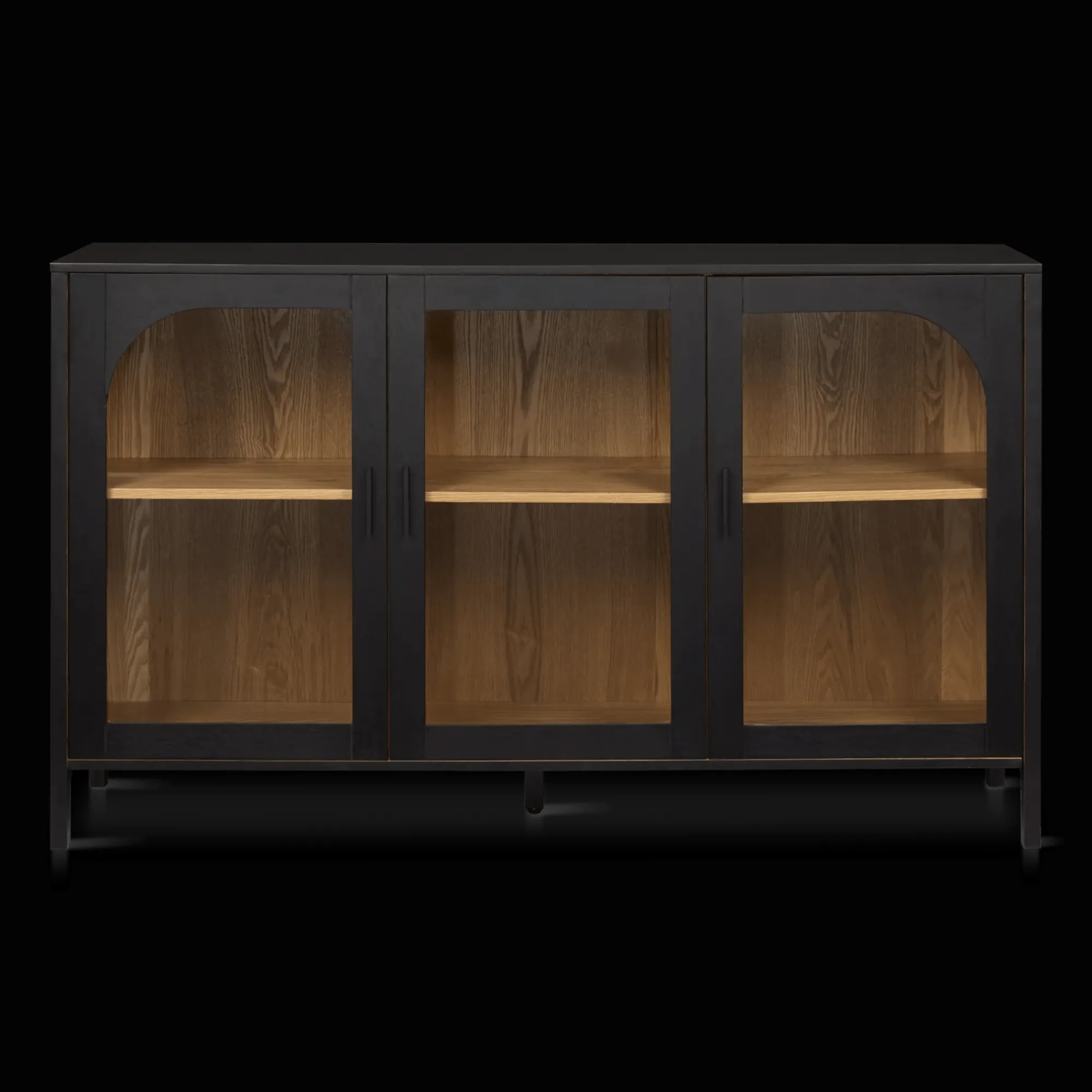 Bouclair 3-Door Black Wooden Buffet* Furniture Accessories|Buffet Tables & Credenzas