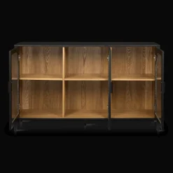 Bouclair 3-Door Black Wooden Buffet* Furniture Accessories|Buffet Tables & Credenzas