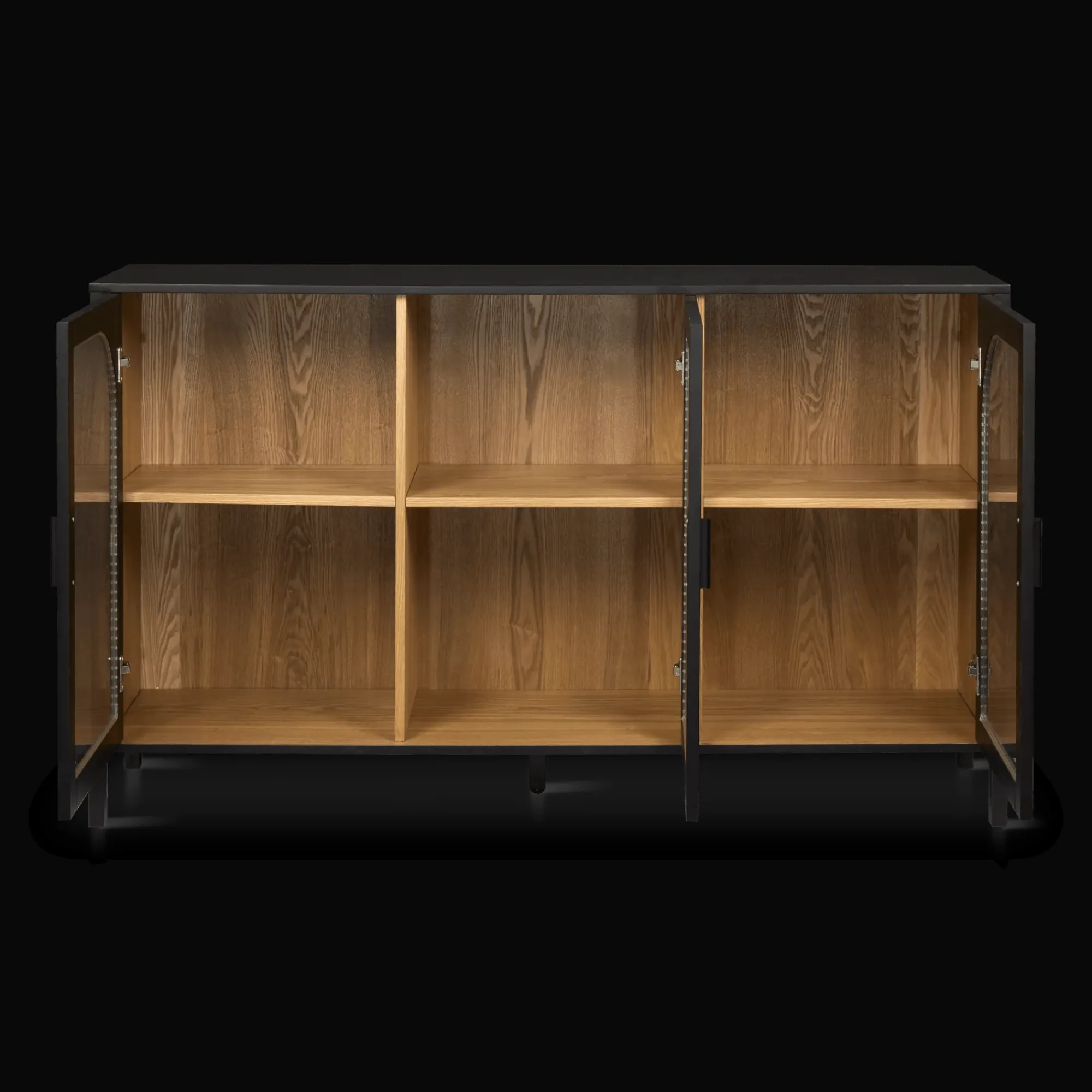 Bouclair 3-Door Black Wooden Buffet* Furniture Accessories|Buffet Tables & Credenzas