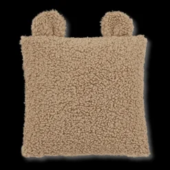 Bouclair Emery Brown Teddy Throw Pillow* Nursery Throw Pillows