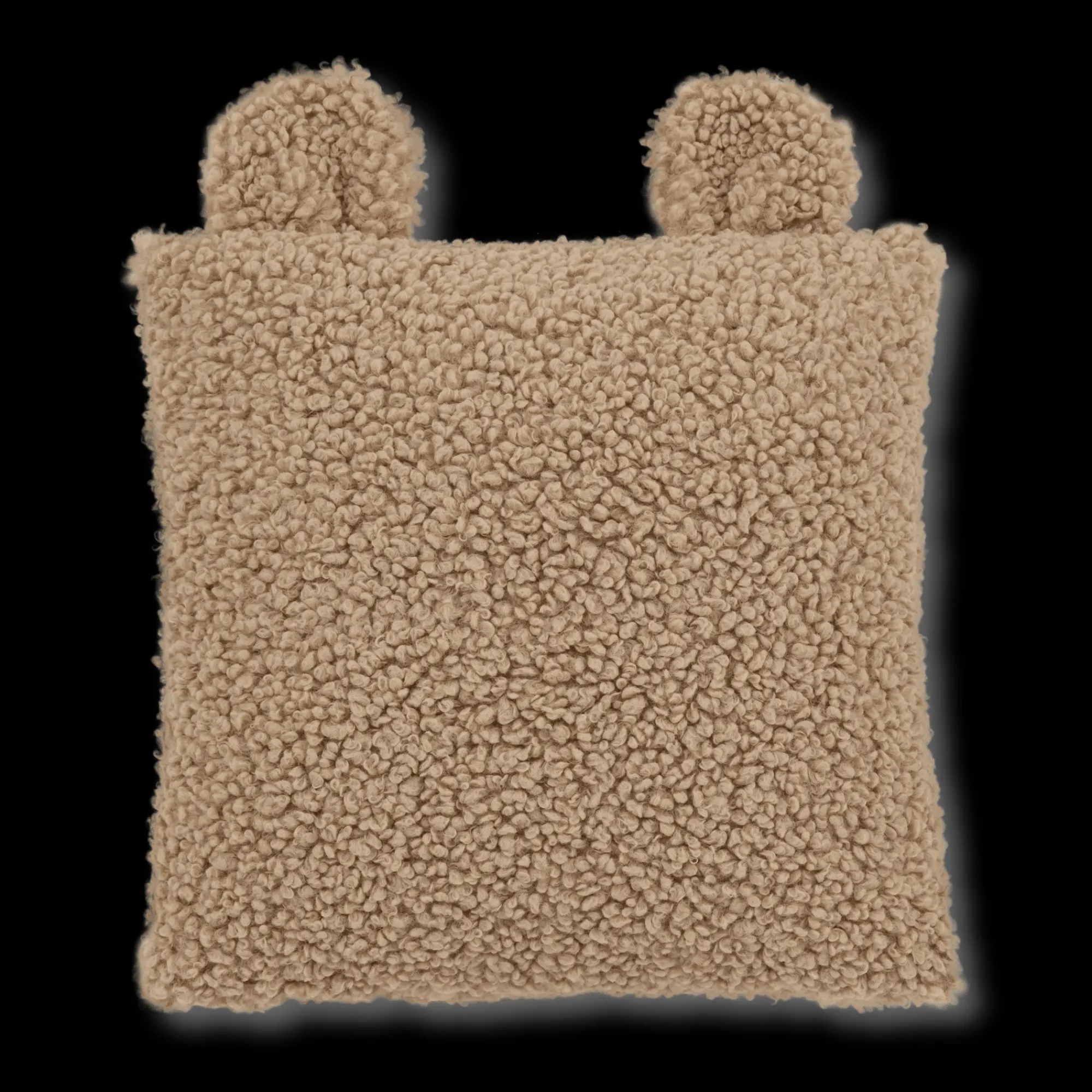 Bouclair Emery Brown Teddy Throw Pillow* Nursery Throw Pillows