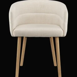 Bouclair Fabric and Mango Wood Accent Chair* Furniture Accessories|Dining Chairs