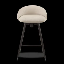 Bouclair Fabric and Metal Bar Stool* Furniture Accessories|Bar & Counter Stools