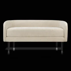 Bouclair Fabric and Metal Bench* Entryway Benches Ottomans And Poufs|Ottomans & Benches