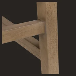 Bouclair Fabric and Natural Wood Bar Stool* Furniture Accessories|Bar & Counter Stools