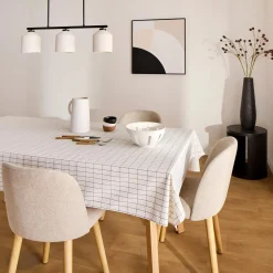 Bouclair Fabric and Natural Wood Dining Chair* Furniture Accessories|Dining Chairs