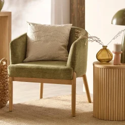 Bouclair Fabric and Wood Accent Chair* Accent Chairs & Sofas|Accent Chairs