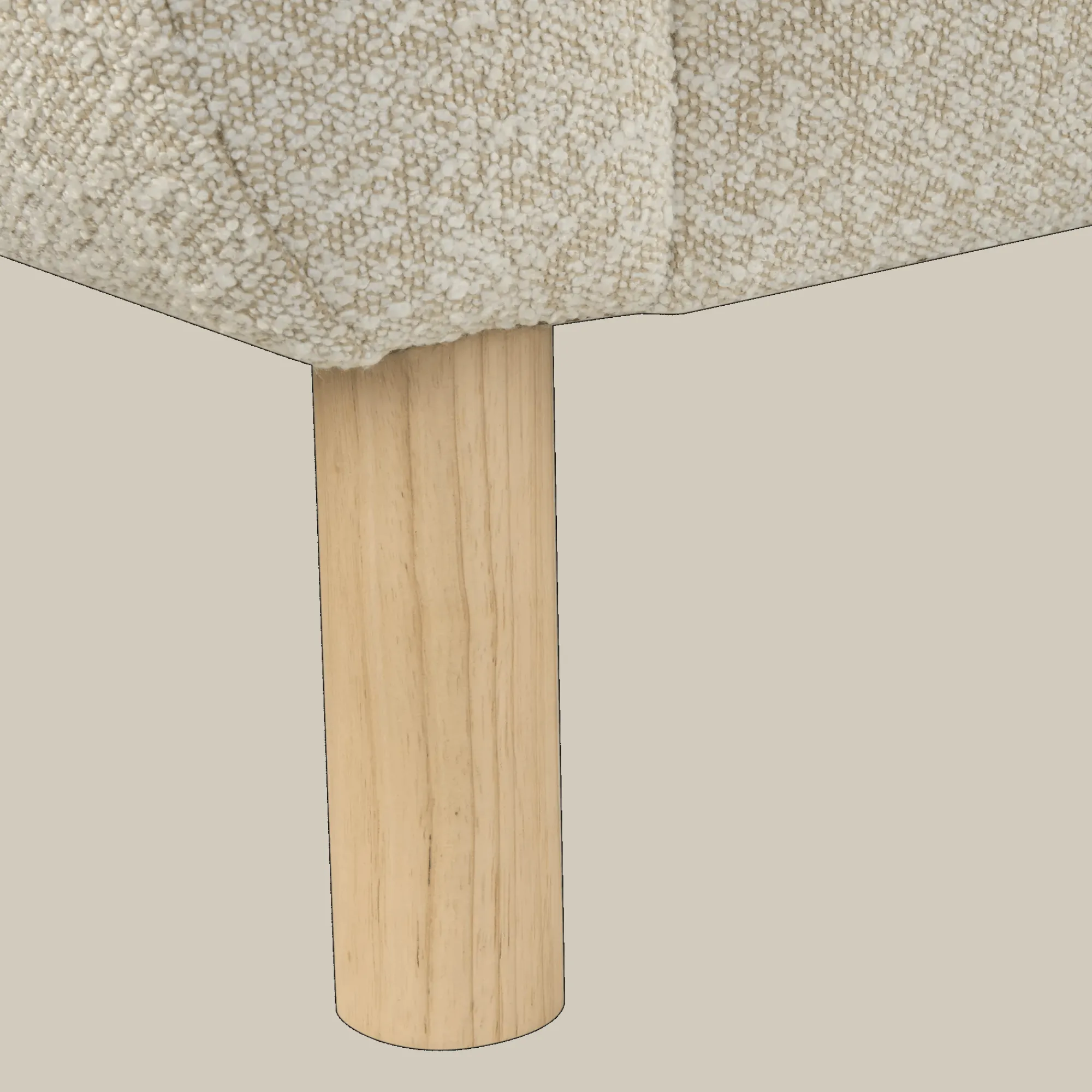 Bouclair Fabric and Wood Bench* Entryway Benches Ottomans And Poufs|Ottomans & Benches