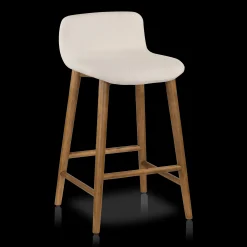 Bouclair Fabric and Wood Counter Stool* Furniture Accessories|Bar & Counter Stools