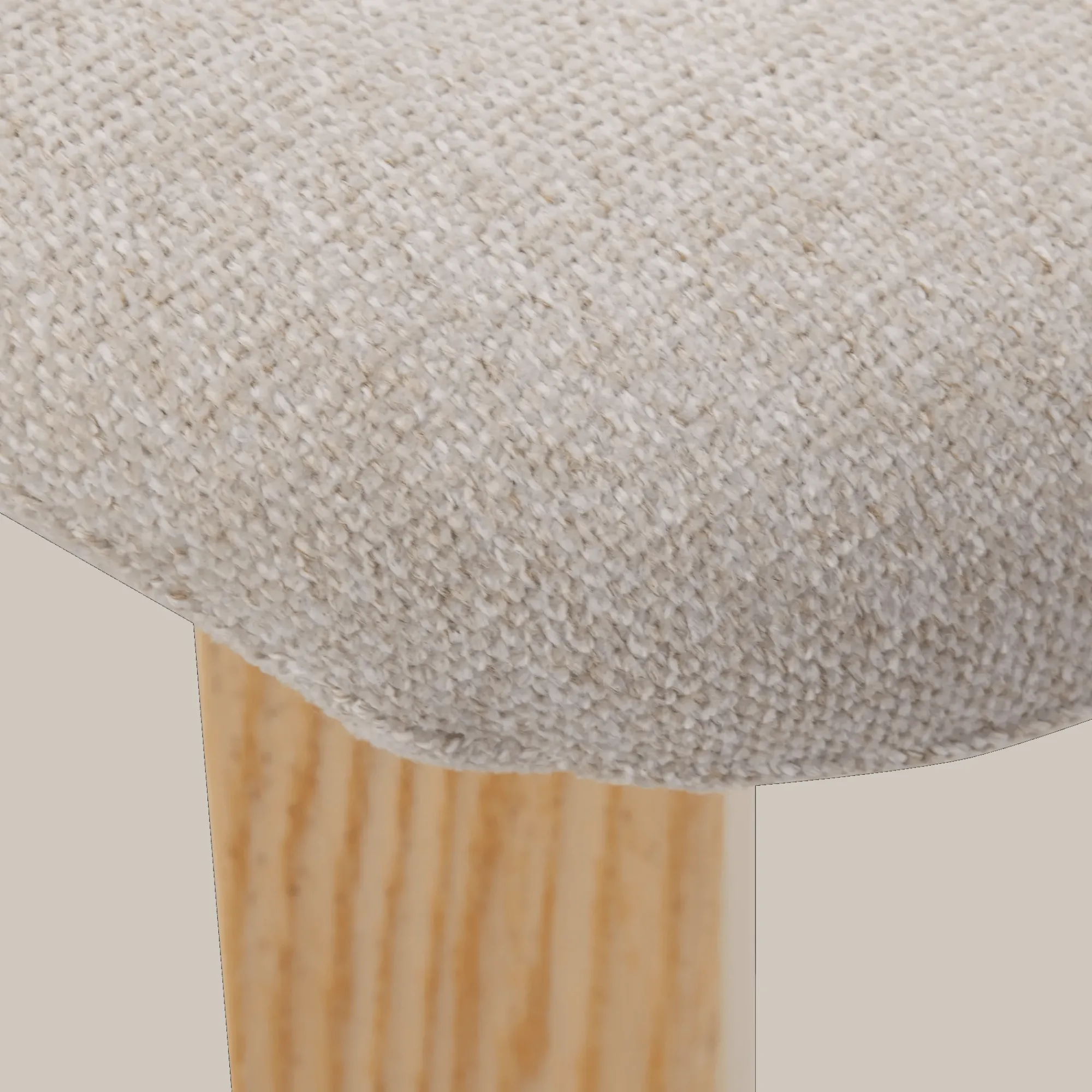 Bouclair Fabric and Wood Dining Chair* Furniture Accessories|Dining Chairs