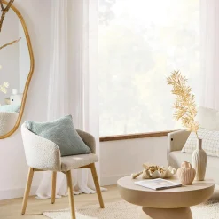 Bouclair Fabric and Wood Dining Chair* Furniture Accessories|Dining Chairs