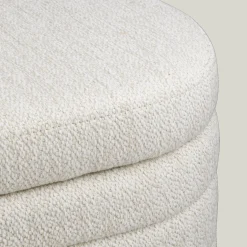 Bouclair Fabric Ottoman with Storage* Entryway Benches Ottomans And Poufs|Ottomans & Benches