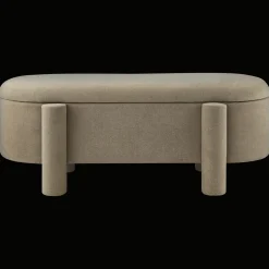 Bouclair Fabric Ottoman with Storage* Entryway Benches Ottomans And Poufs|Ottomans & Benches